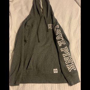 PINK Women’s Gray Oversized Sweatshirt